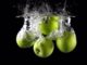 super-slow-motion-video-falling-four-green-apples-and-splashes-of-water_bxq6n5xg__S0000